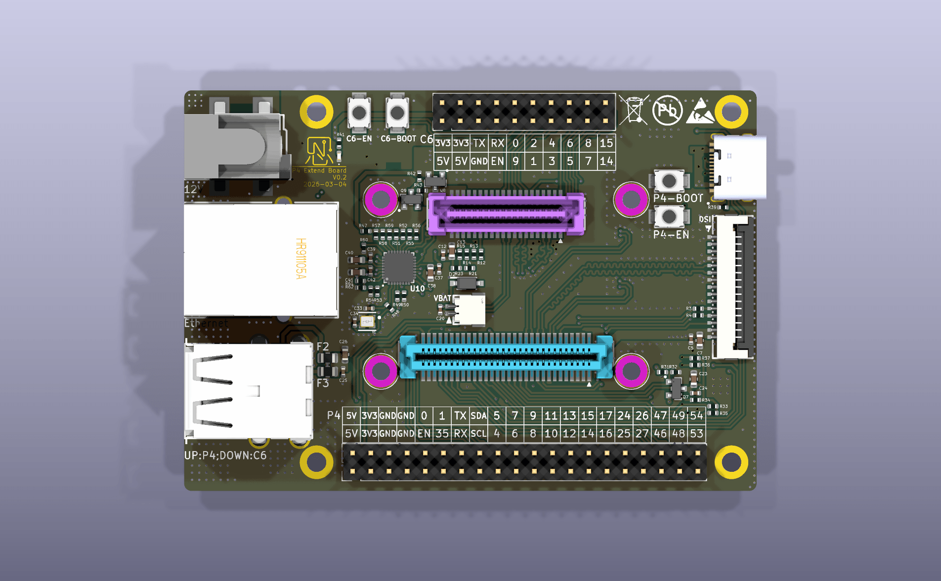 YeaCreate-ESP32-P4扩展板