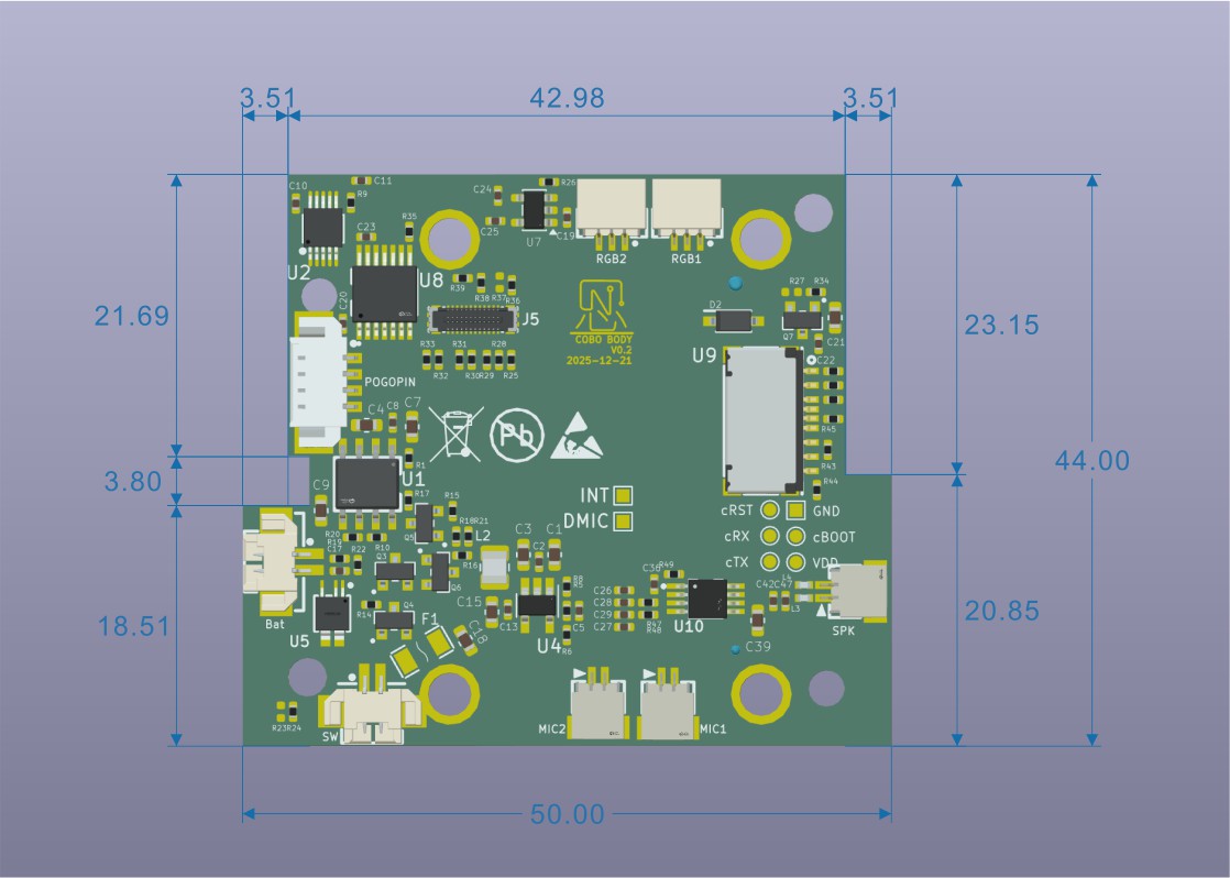 YeaCreate-ESP32-P4-BODY外围板尺寸