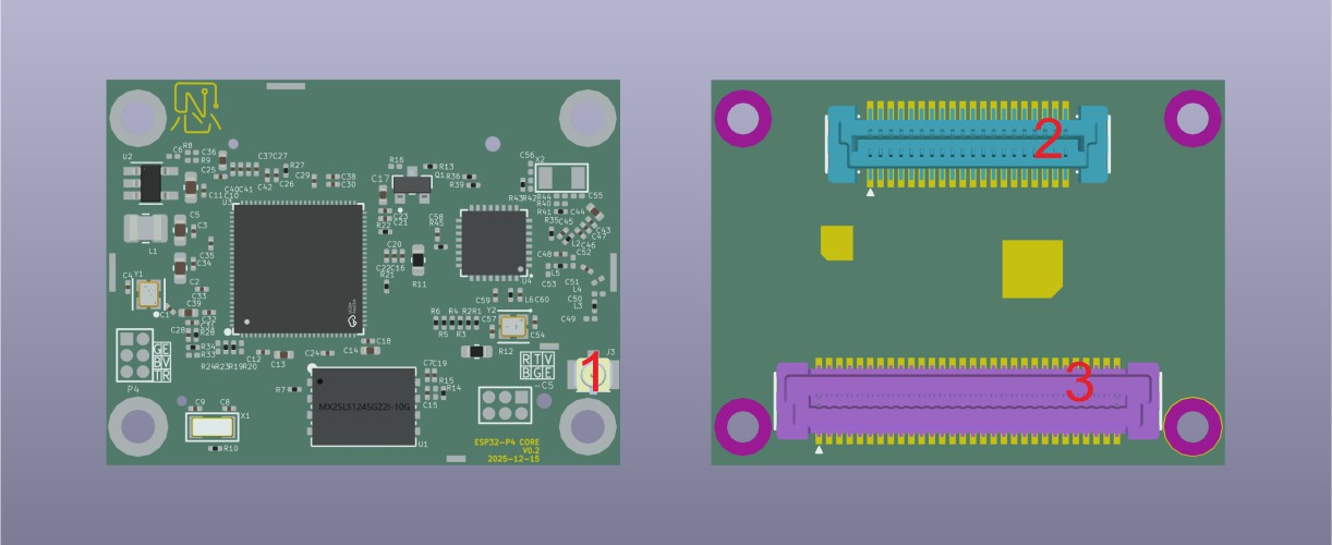 YeaCreate-ESP32-P4-CORE核心板功能介绍